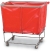 Mail Hamper Trucks,Elevated Basket,Permannt Liner,Blue Vinyl, 4 Bushel,N1015028P