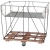 MAILROOM, SORTING, Elevated Spring Hamper Platform, 10 Bushel, Grey N1015034