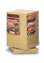 Lobby, Retail 20 Pocket Rotary Literature Racks, Black, Tax Forms N1017640