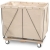 MAILROOM, MAILCENTER SORTING, 20 BUSHEL LINED CANVAS BASKET W/CASTERS N1014991