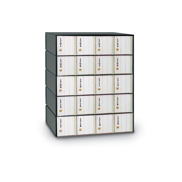 20 Door Rear Loading P.O. Boxes