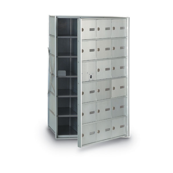 Front Loading 17-Door Horizontal Mailbox