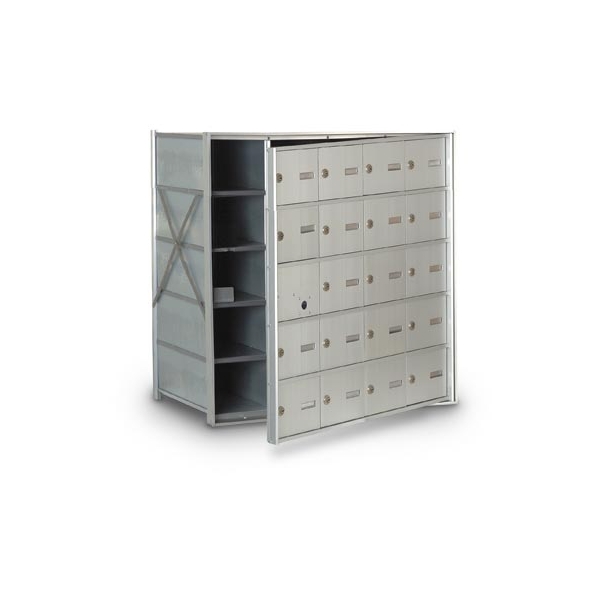 Front Loading 19-Door Horizontal Mailbox