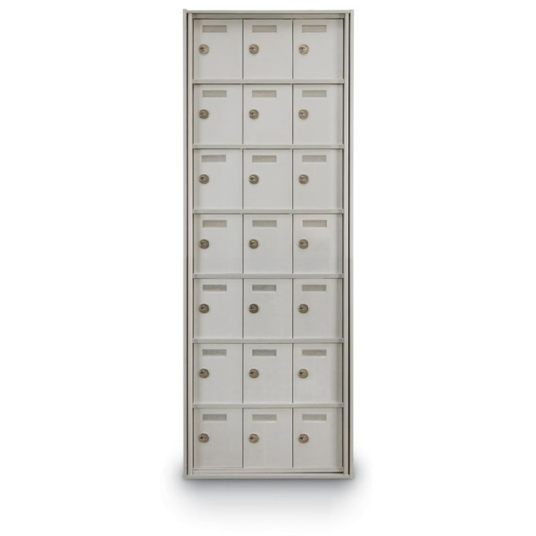 21-Door Rear-Loading Private Horizontal Mailbox