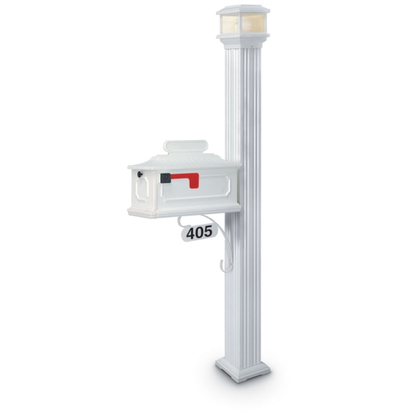 Altair 1812 Estate Series Mailbox - Illuminated Finial