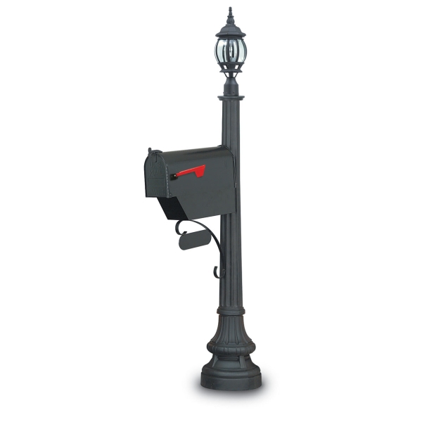 Illuminated Birmingham Single Colonial Mailbox