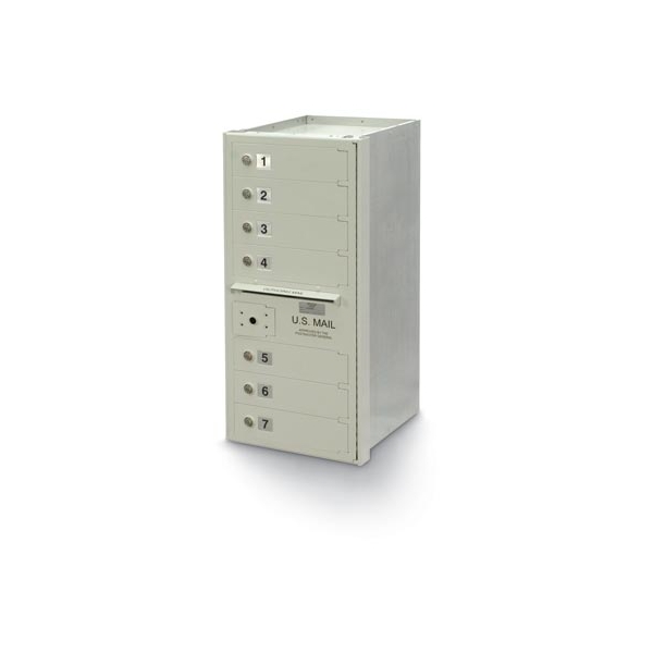 7-Door 4C High Security Horizontal Mailbox