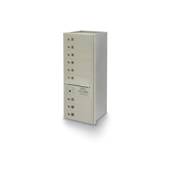 9-Door 4C High Security Horizontal Mailbox