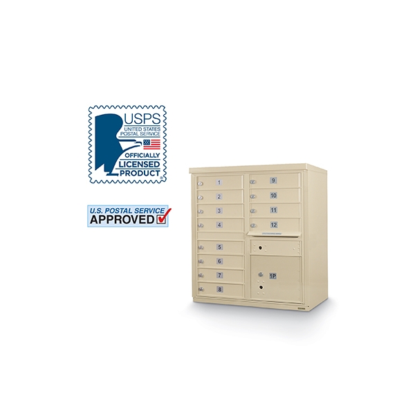 12 Door F-Spec Cluster Box Unit ONLY - no pedestal